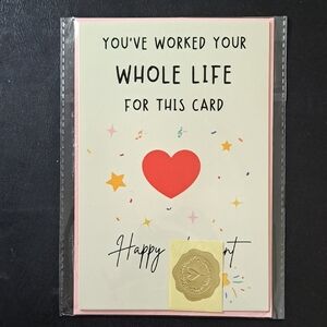 Heartfelt Greeting Card with Red Heart